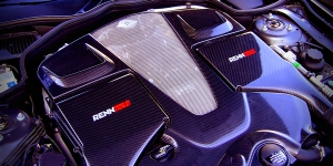 Renntech 3-pc Carbon Fiber Airbox for Mercedes V12 Bi-Turbo